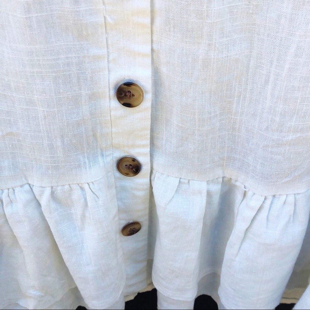 Princess Polly off white button up shift dress - Picture 7 of 10